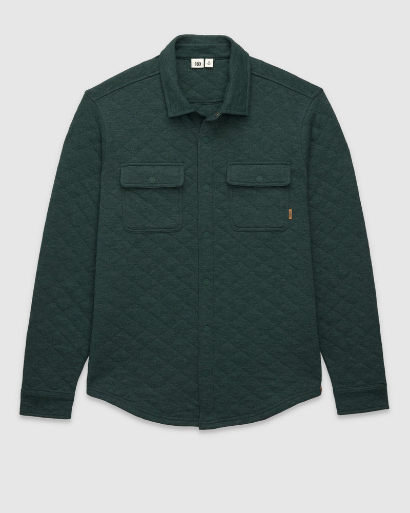 Green-Quilt-Knit-Regular-Fit-Set-in-Shirt