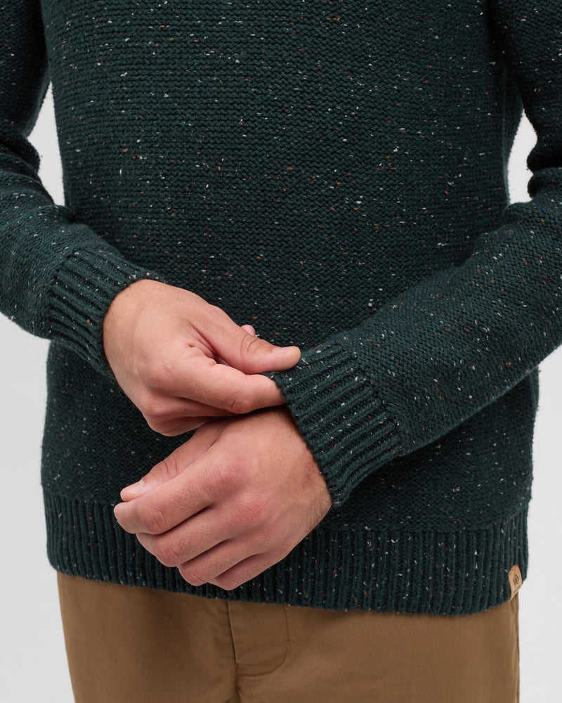 Green-Regular-Fleck-Half-Zip