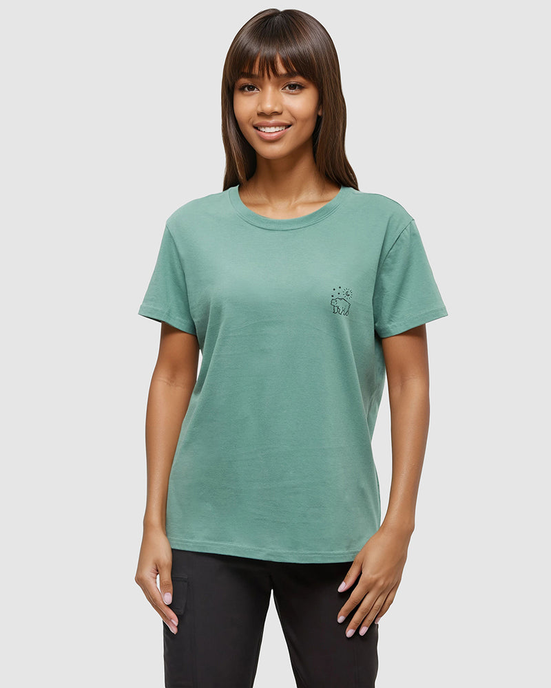 Green-Relax-Graphic-Printed-T-Shirt