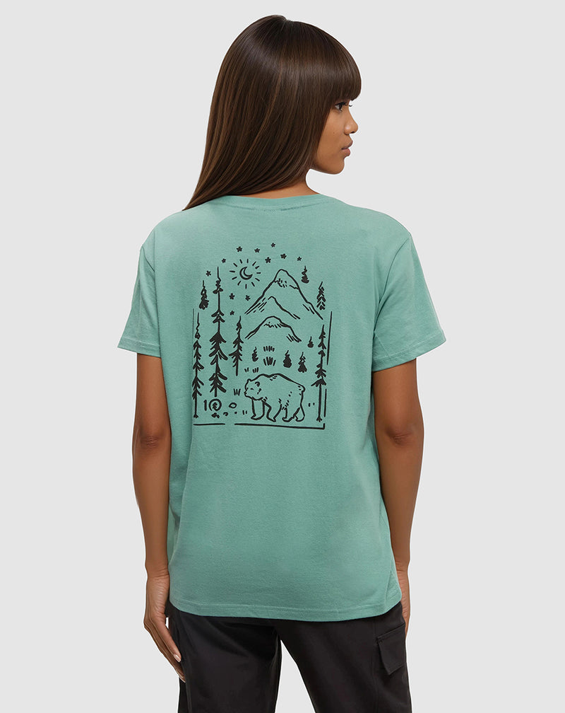 Green-Relax-Graphic-Printed-T-Shirt