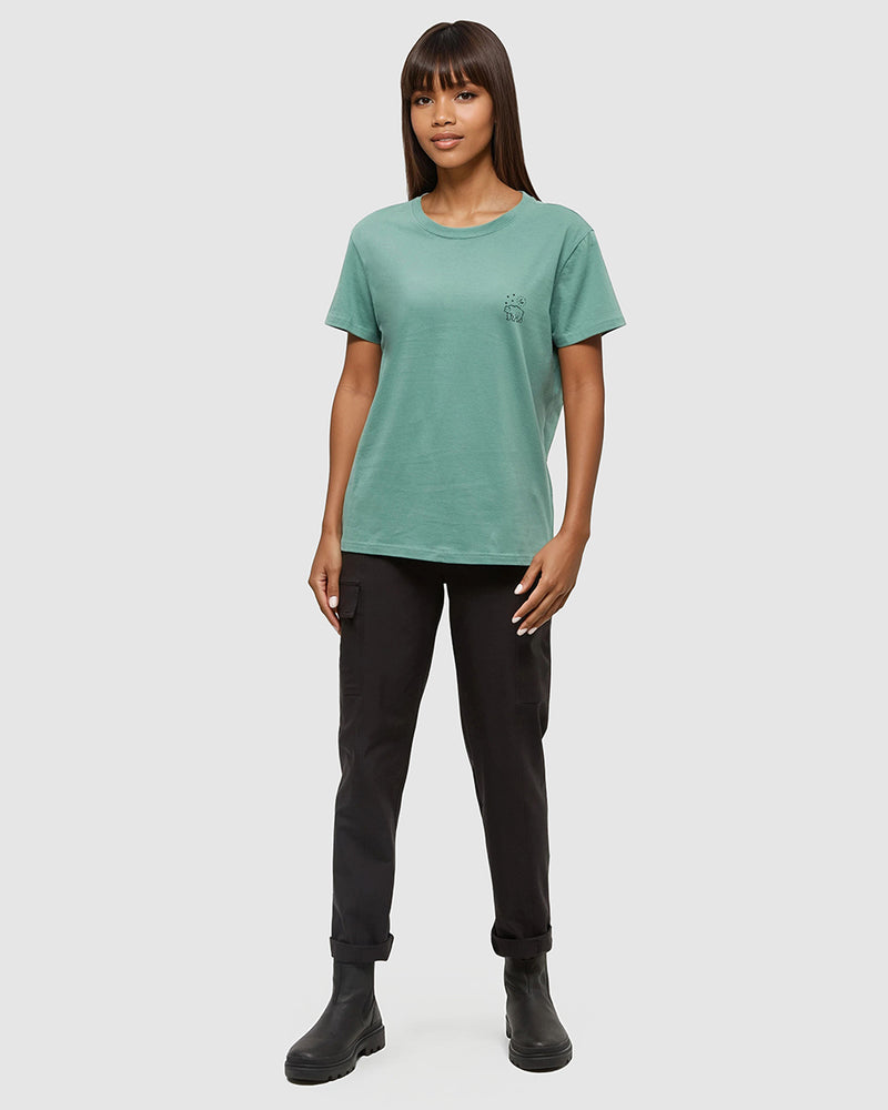 Green-Relax-Graphic-Printed-T-Shirt