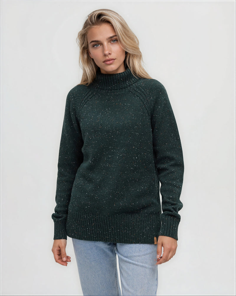 Green-Relax-Organic-Cotton-Fleck-Woven-Sweater