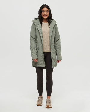Green-Relax-Water-Repellant-Hooded-Rain-Jacket