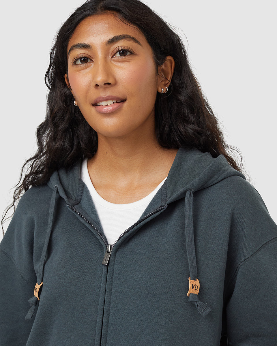 トップス jentlouis FleeceLiningSwitchingZipHoodie Fur Hood Zip Hoodie – Jent Louis