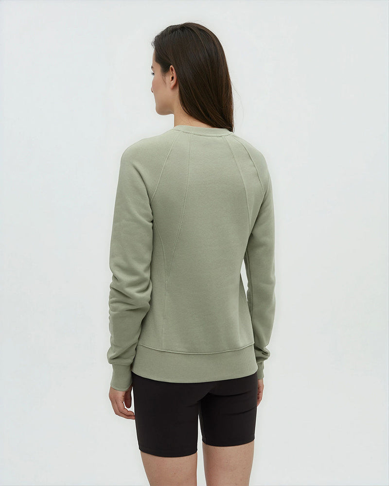 Green-TreeFleece-Rib-Panel-Raglan-Crew
