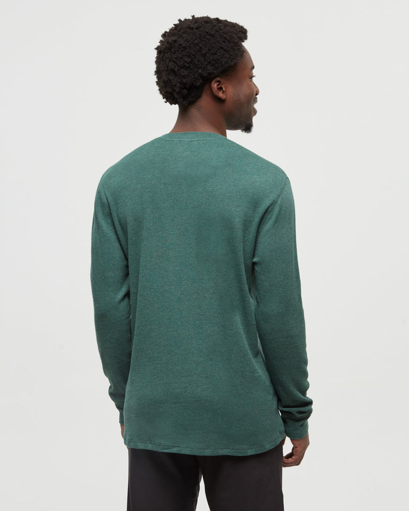 Green-TreeWaffle-Henley-Longsleeve