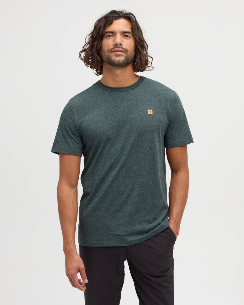 Green-Treeblend-Regular-Fit-Crew-Neck-T-shirt