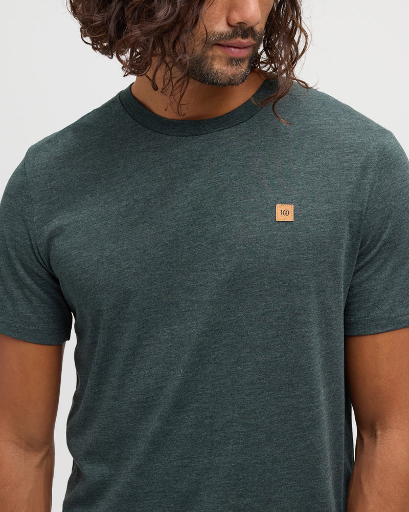 Green-Treeblend-Regular-Fit-Crew-Neck-T-shirt