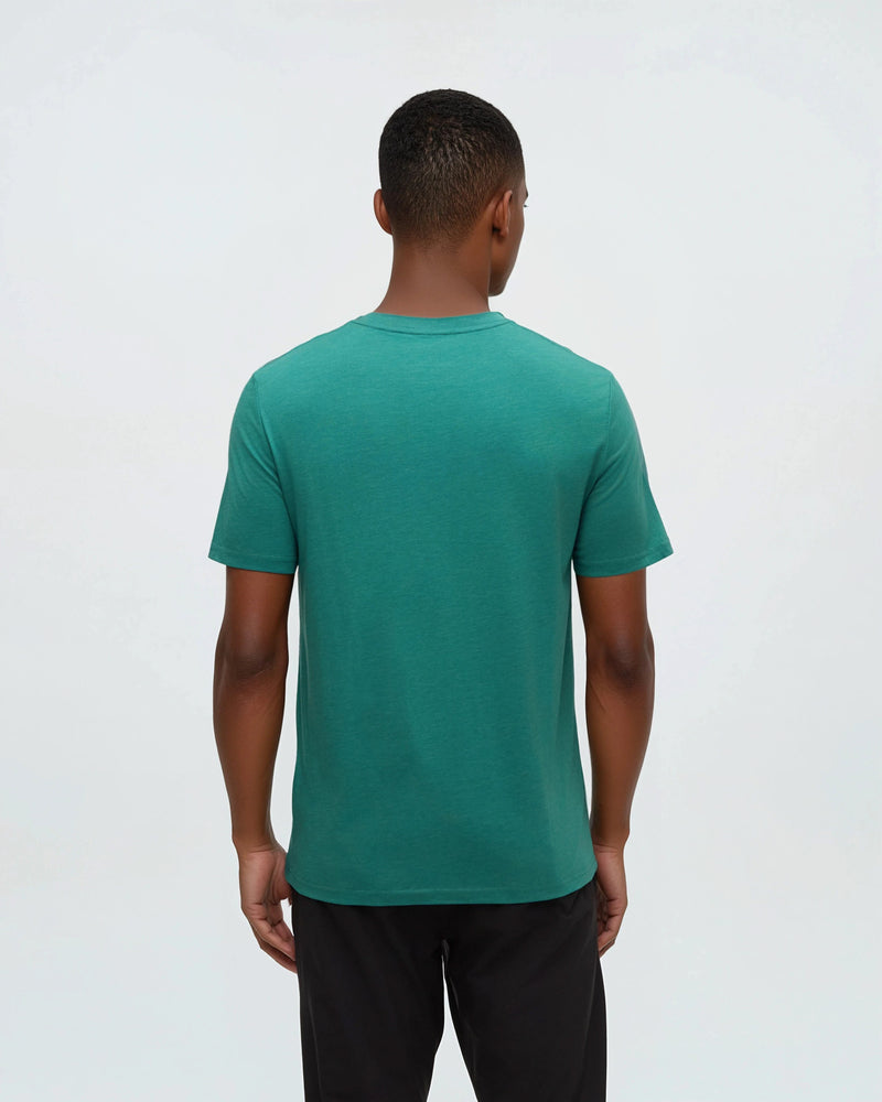 Green-Treeblend-Regular-Fit-Crew-Neck-T-shirt
