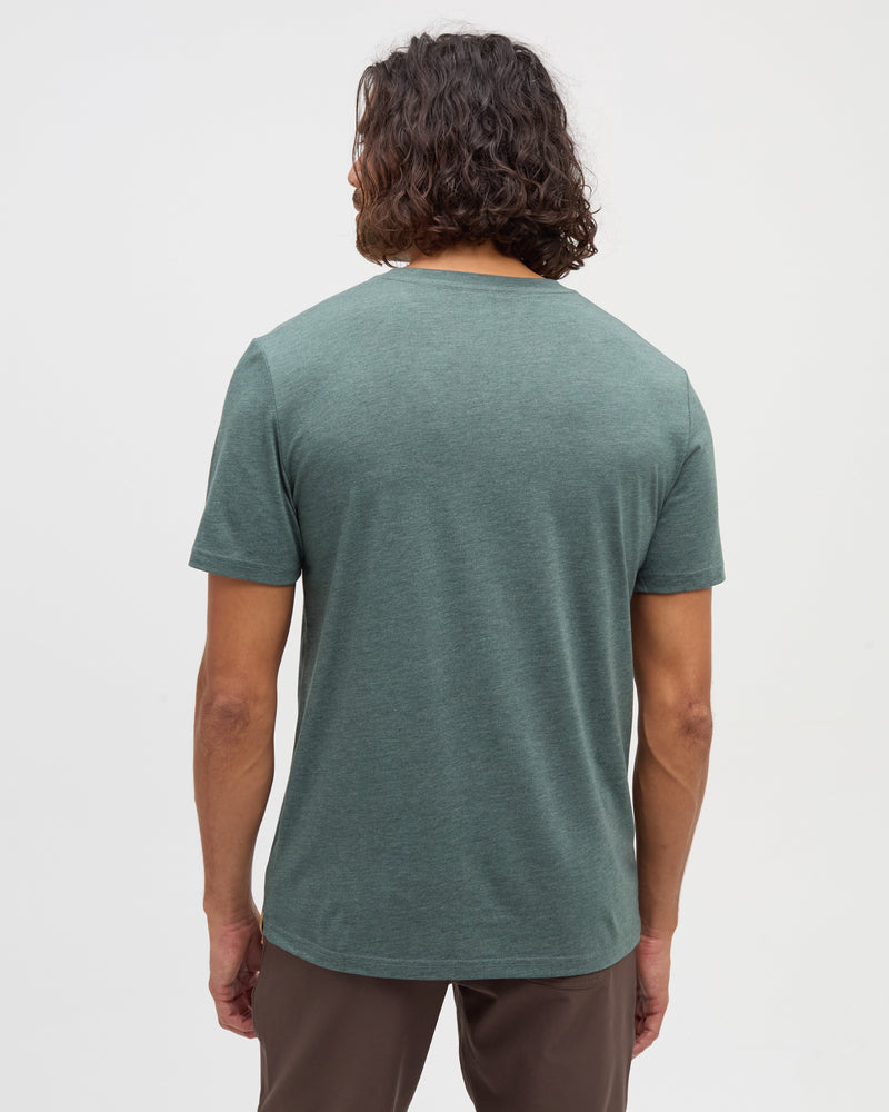 Green-Treeblend-Regular-Fit-Crew-Neck-T-shirt