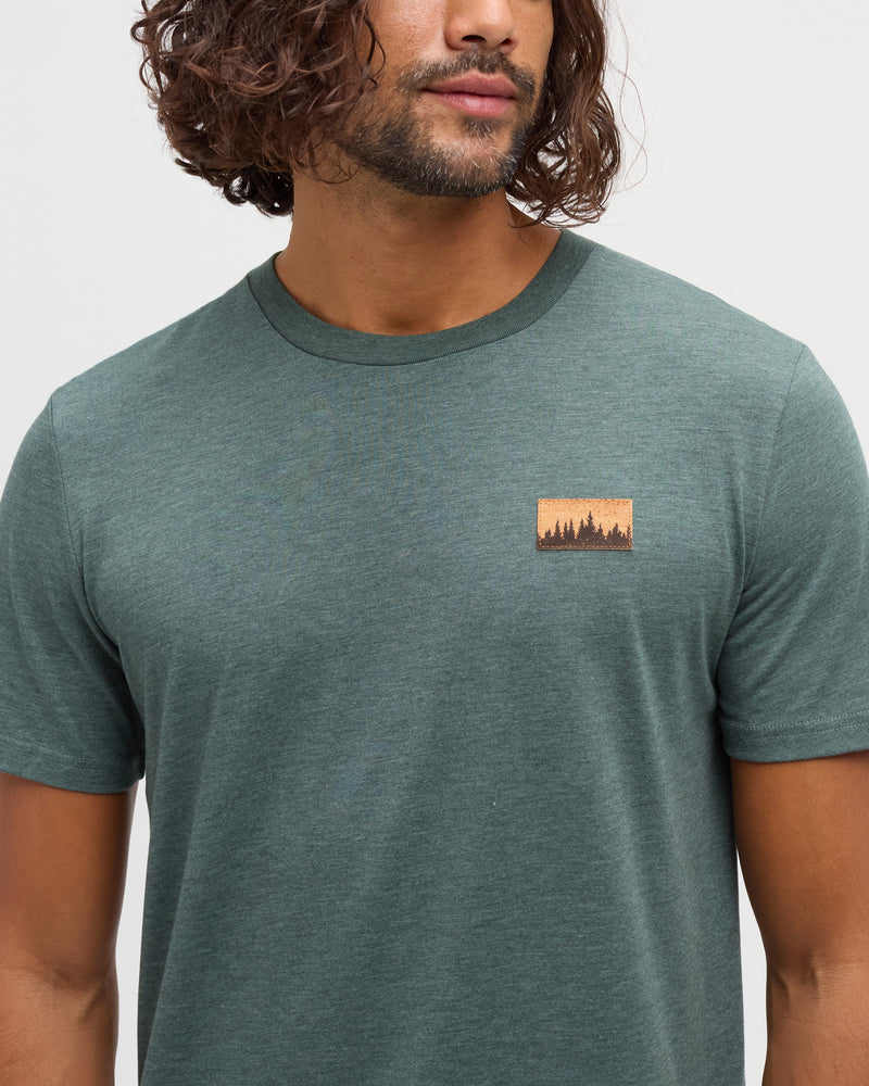 Green-Treeblend-Regular-Fit-Crew-Neck-T-shirt