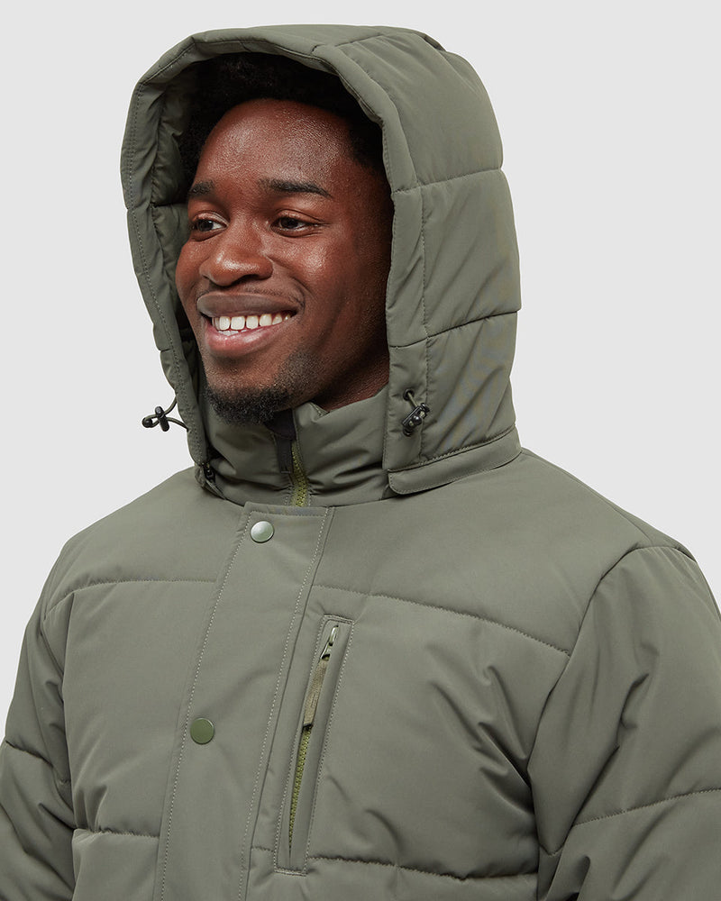 Green-Water-Repellent-Hooded-Puffer-Parka