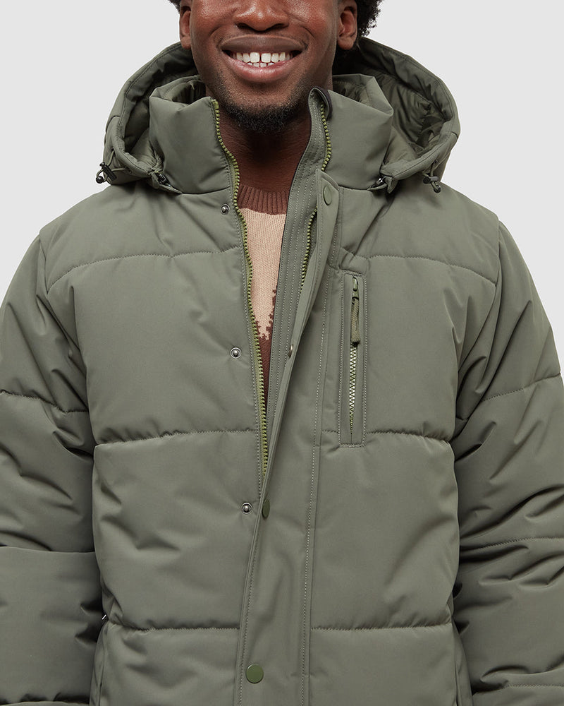 Green-Water-Repellent-Hooded-Puffer-Parka