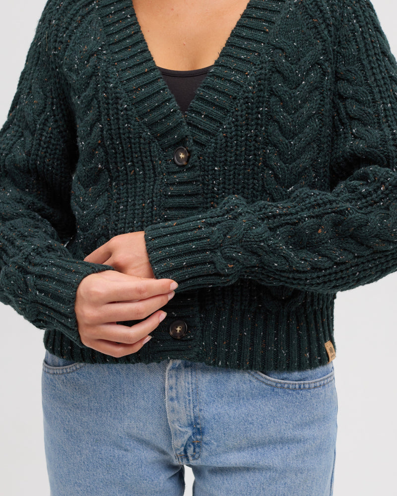 Green-Women_s-Button-front-Cropped-Cardigan