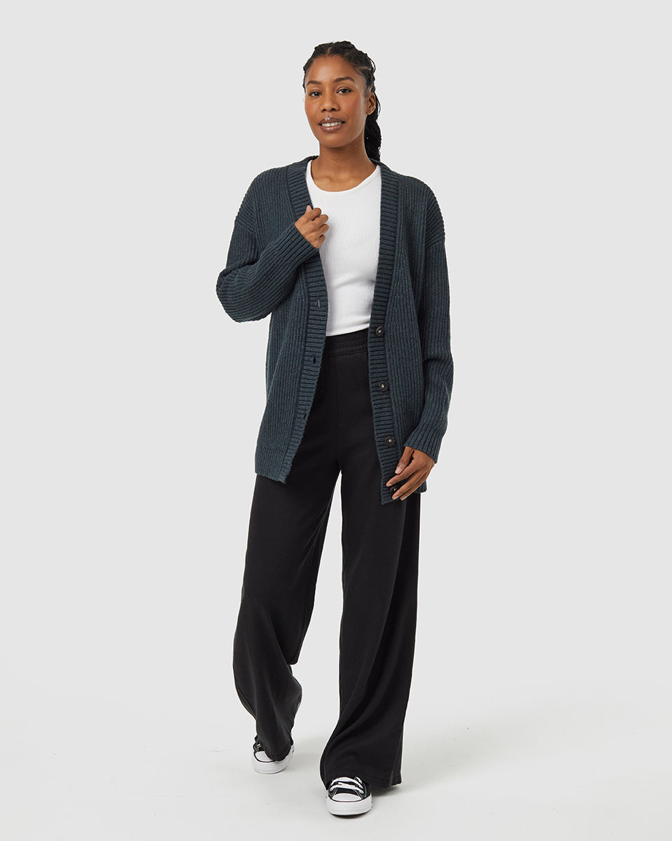 Womens Highline Oversized Button Cardigan