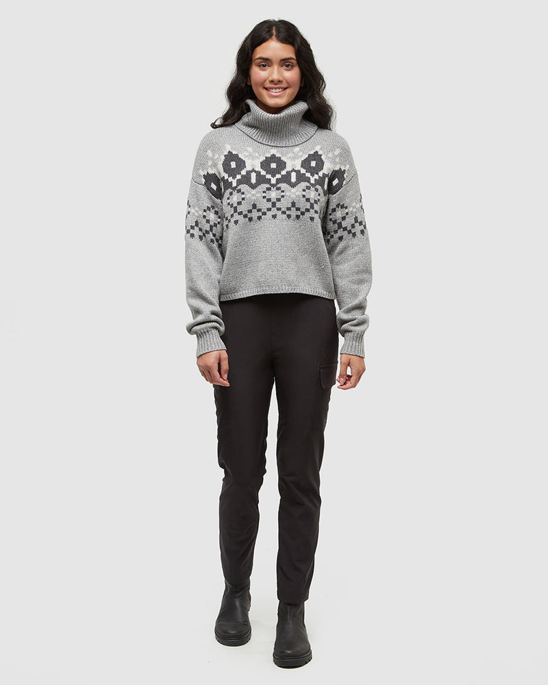 Grey-Graphic-Knit-Jacquard-Sweater