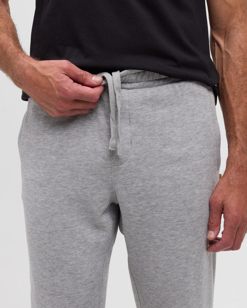 Grey-Men_s-Fleece-Straight-leg-Sweatpants