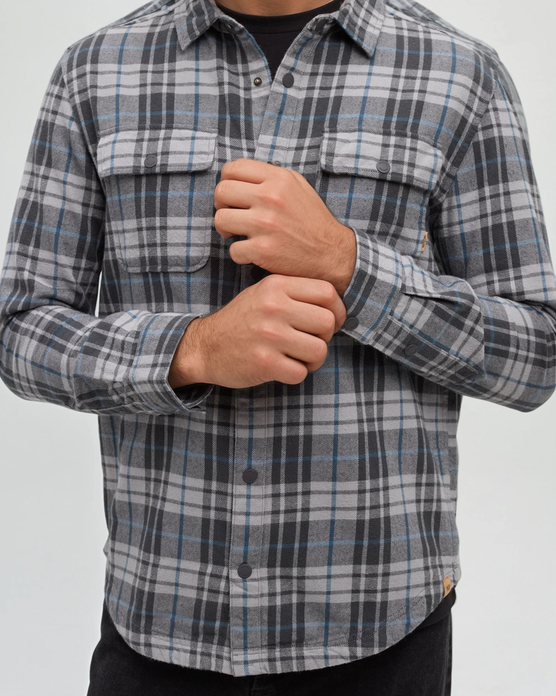 Grey-Mens-Button-Up-Shirt