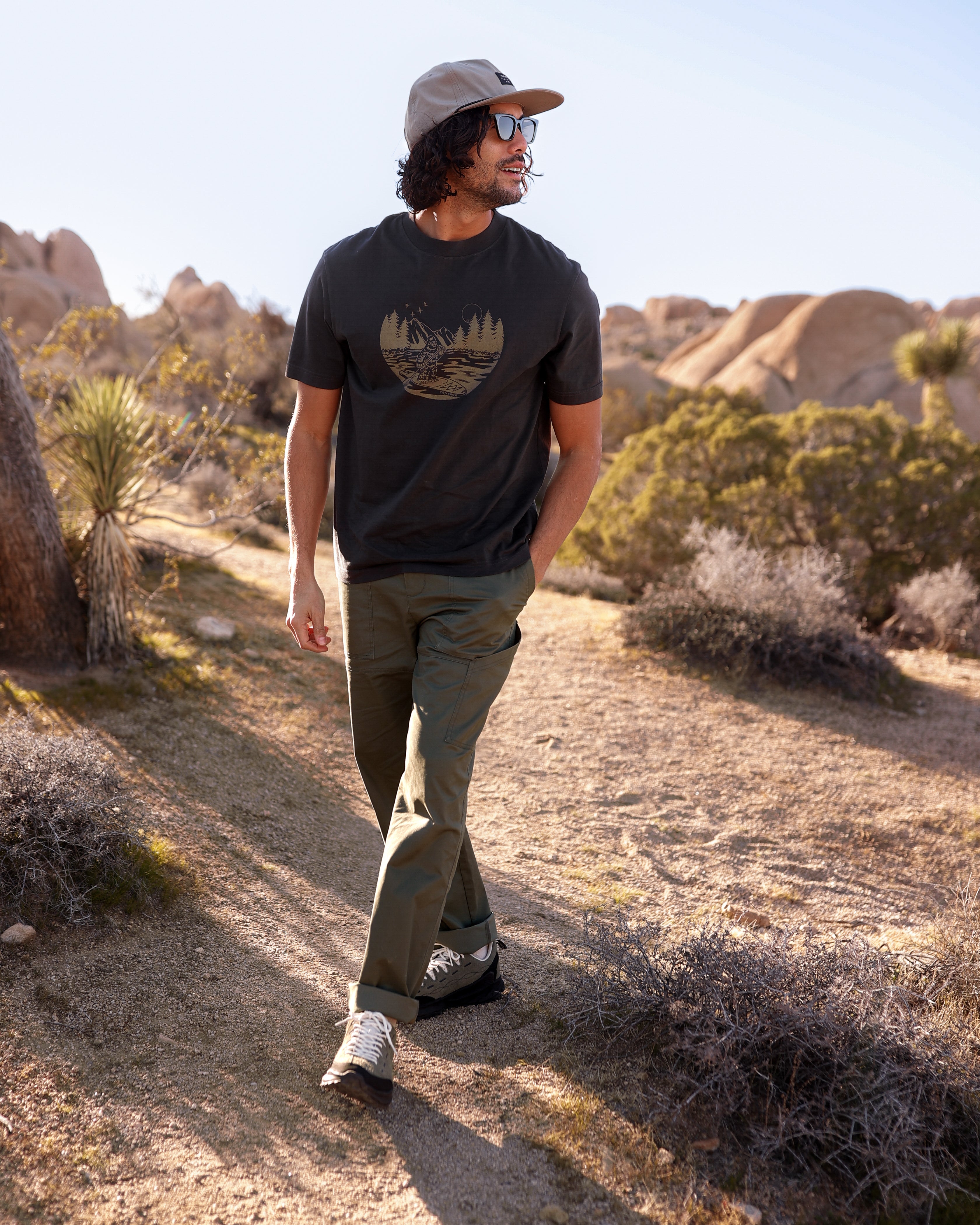 Mens Regenerative Lake Life Portal T-Shirt | Organic Cotton