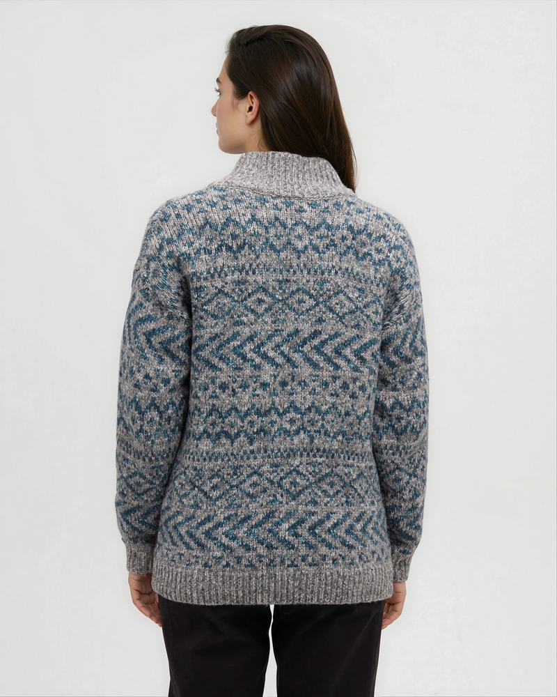 Grey-Women_s-Zippered-Cardigan
