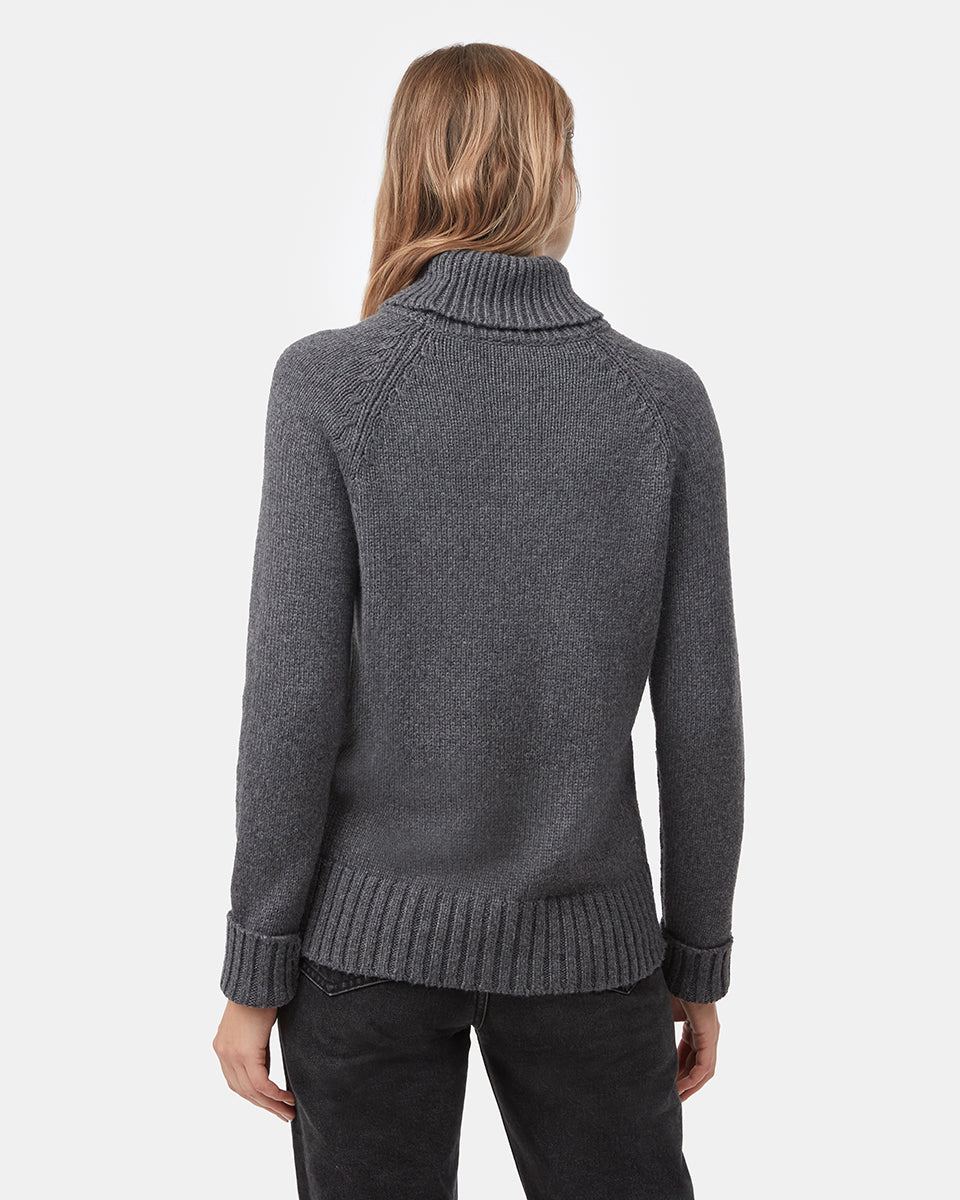 ニット/セーター HYKE 18aw TURTLENECK SWEATER Womens Highline Wool Turtleneck Sweater | Recycled Polyester