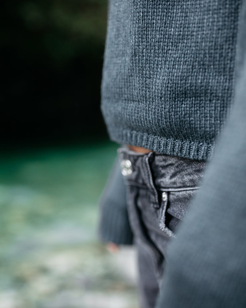 Chandail à col roulé Highline en tricot intarsia