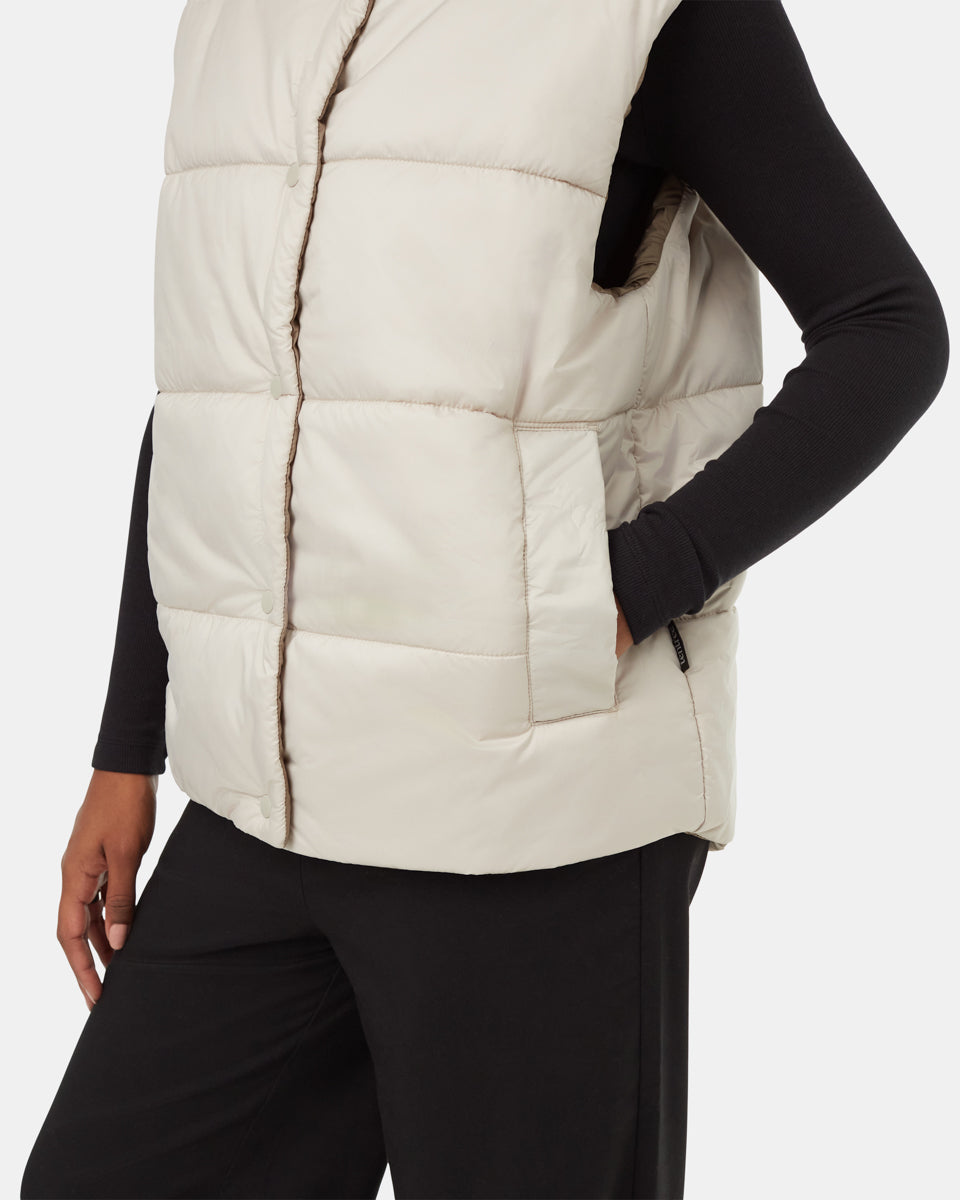 Reversible Cloud Shell Oversized Vest | Recycled Materials