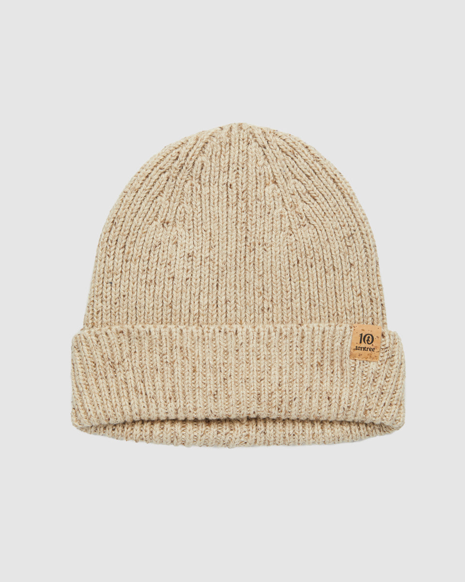 chiiiibag チーバッグKnit Beanie ベージュ(新色) オマケ Ungendered Bristow Fleck Beanie | Recycled Materials