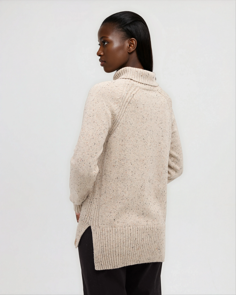 Oatmeal-Relax-Organic-Cotton-Fleck-Woven-Sweater