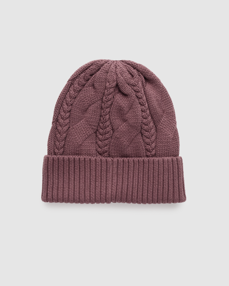 Purple-Cable-Knit-Beanie