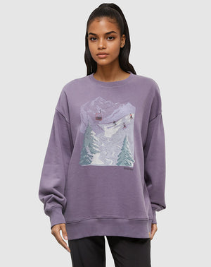 Purple-Graphic-Crew-Neck-Sweatshirt