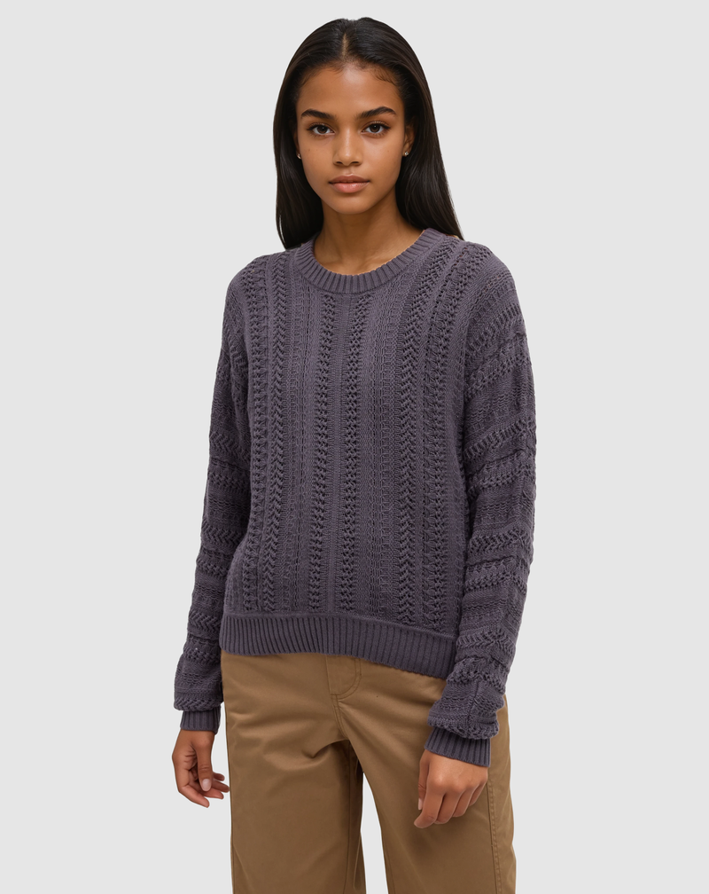 Purple-Regular-Cotton-Yarn-Sweater