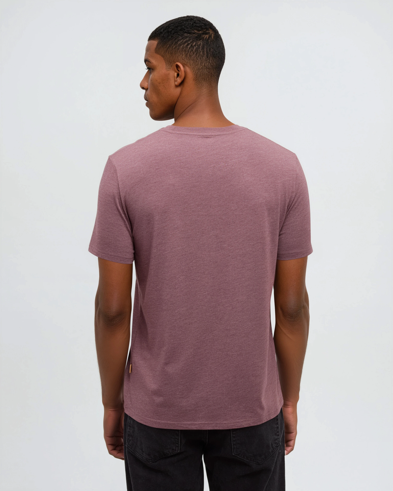 Purple-Treeblend-Regular-Fit-Crew-Neck-T-shirt