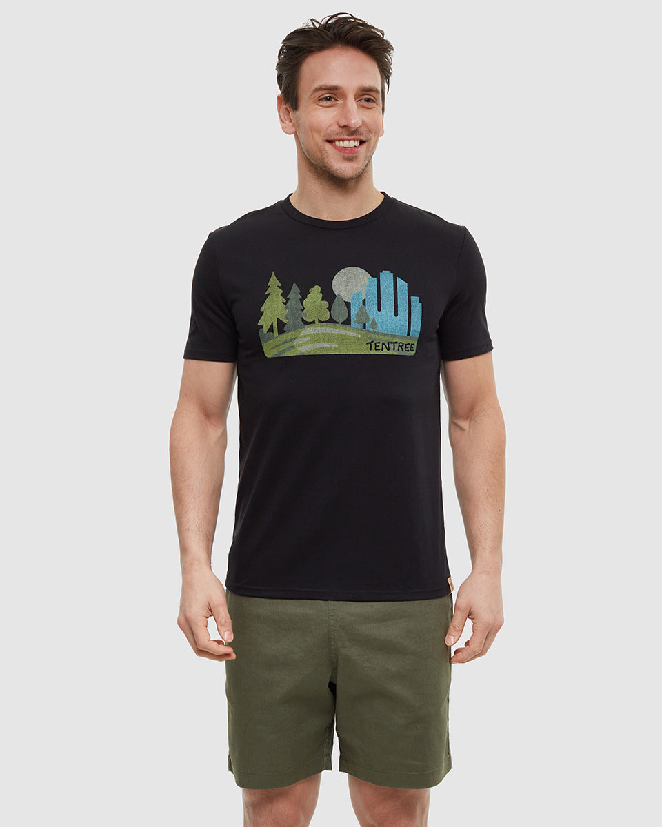 Mens Urban Skyline T-Shirt | Recycled Materials