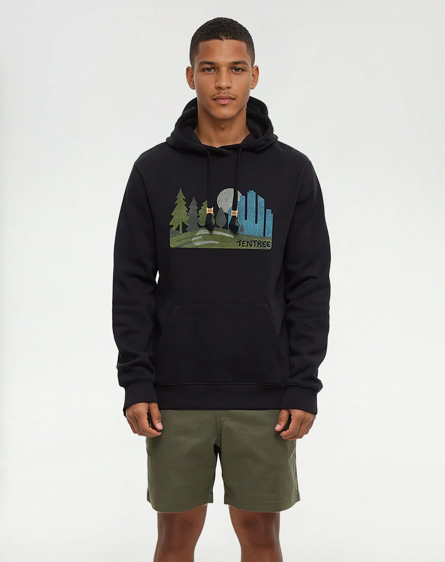 Mens Urban Skyline Hoodie | Recycled Materials