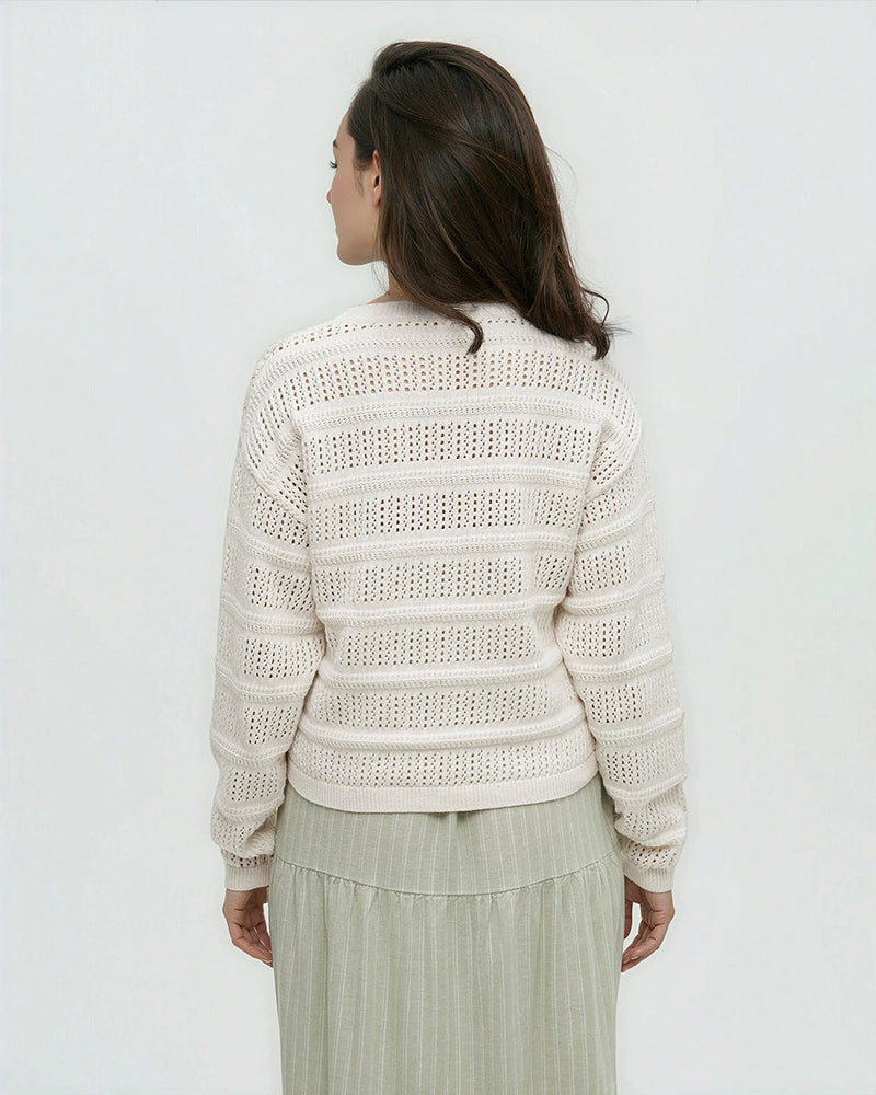 White-Organic-Cotton-Relaxed-Woven-Sweater