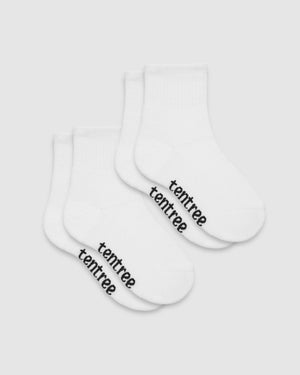 White-Quarter-Height-Socks