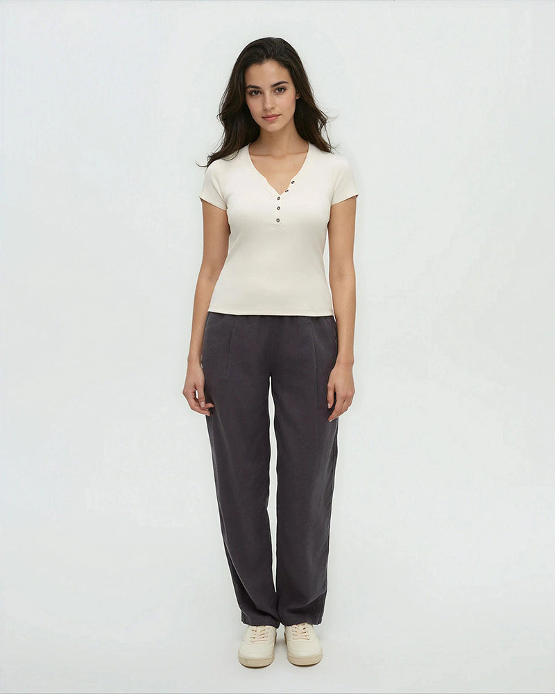 White-Soft-Fine-Rib-Cotton-Fitted-Button-Shirt