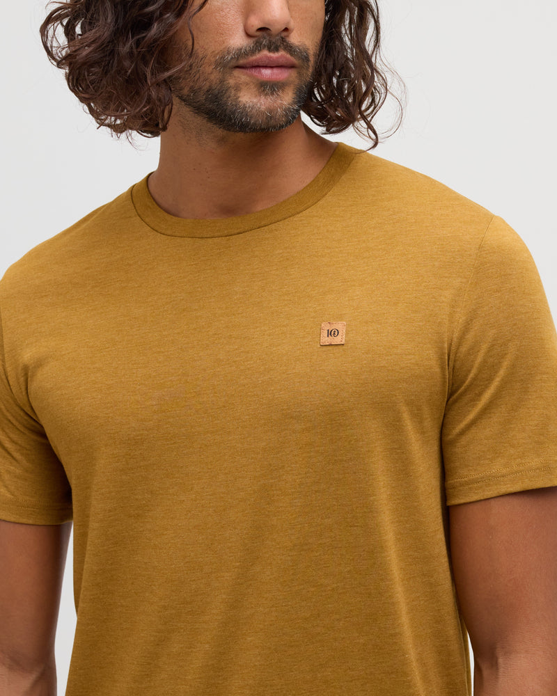 Yellow-Treeblend-Regular-Fit-Crew-Neck-T-shirt