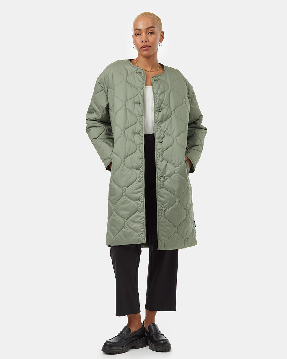 Womens Quilted Cloud Shell Jacket | Recycled Polyester