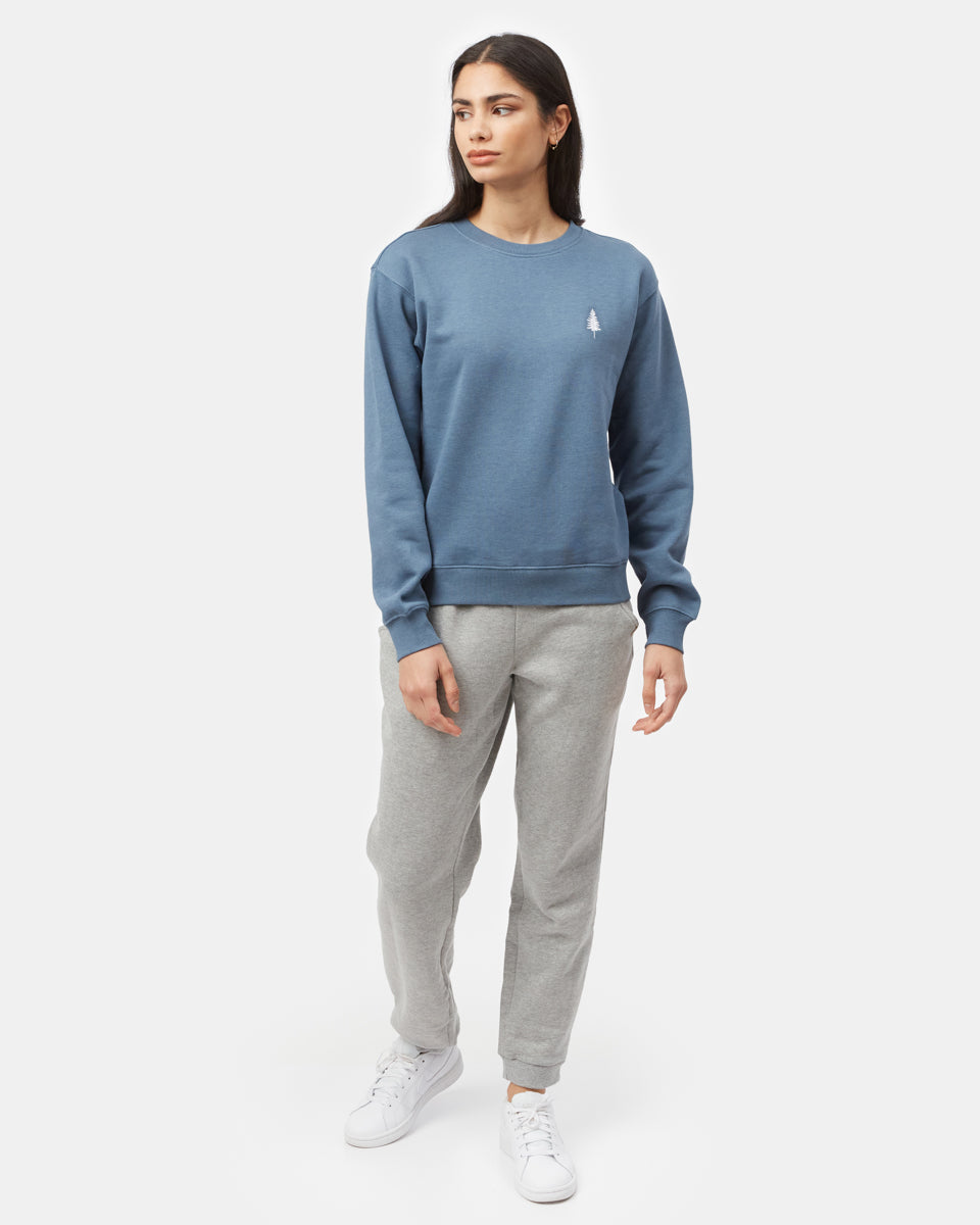 Womens TreeFleece Golden Spruce Crew | Organic Cotton
