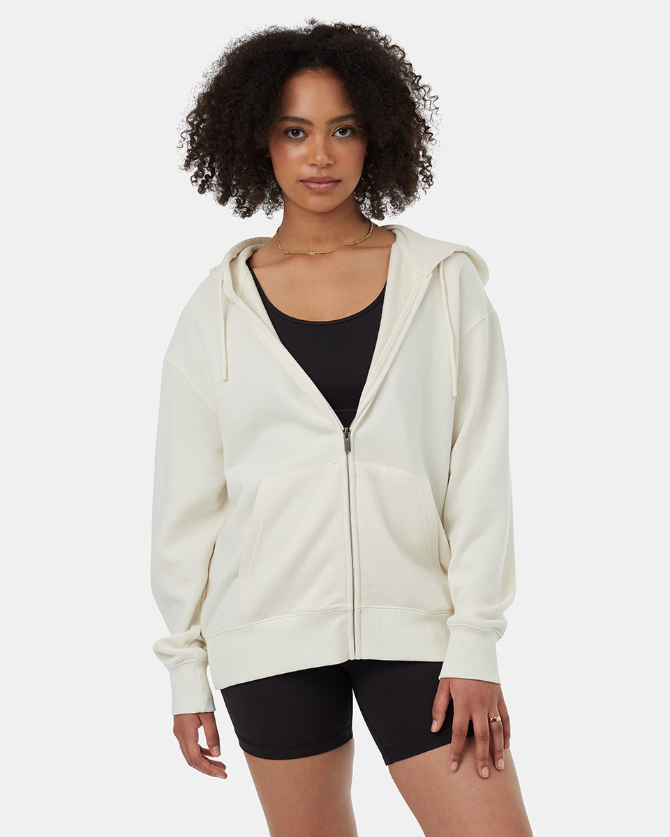 Womens Treefleece Oversized Zip Hoodie | Organic Cotton