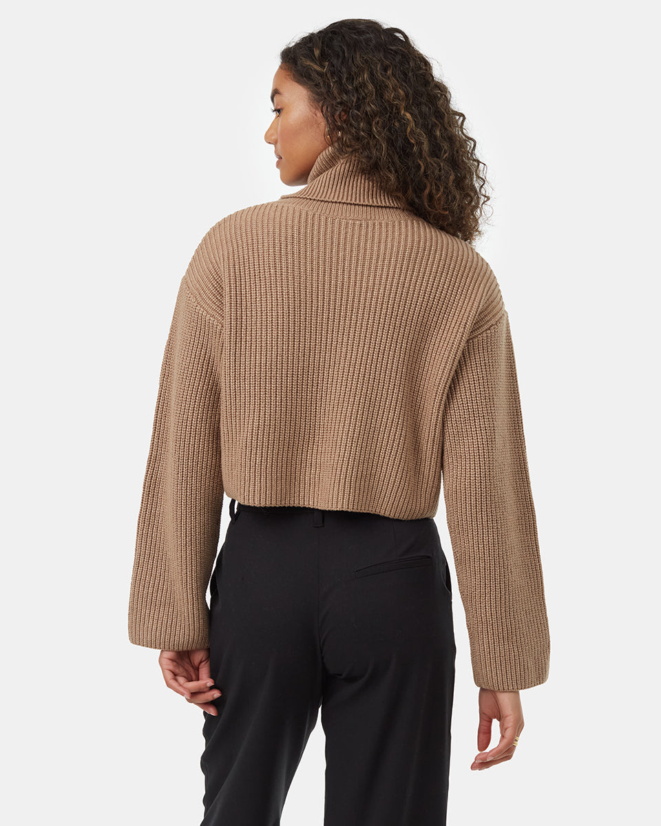 Womens Highline Wide Neck Turtleneck | Recycled Polyester