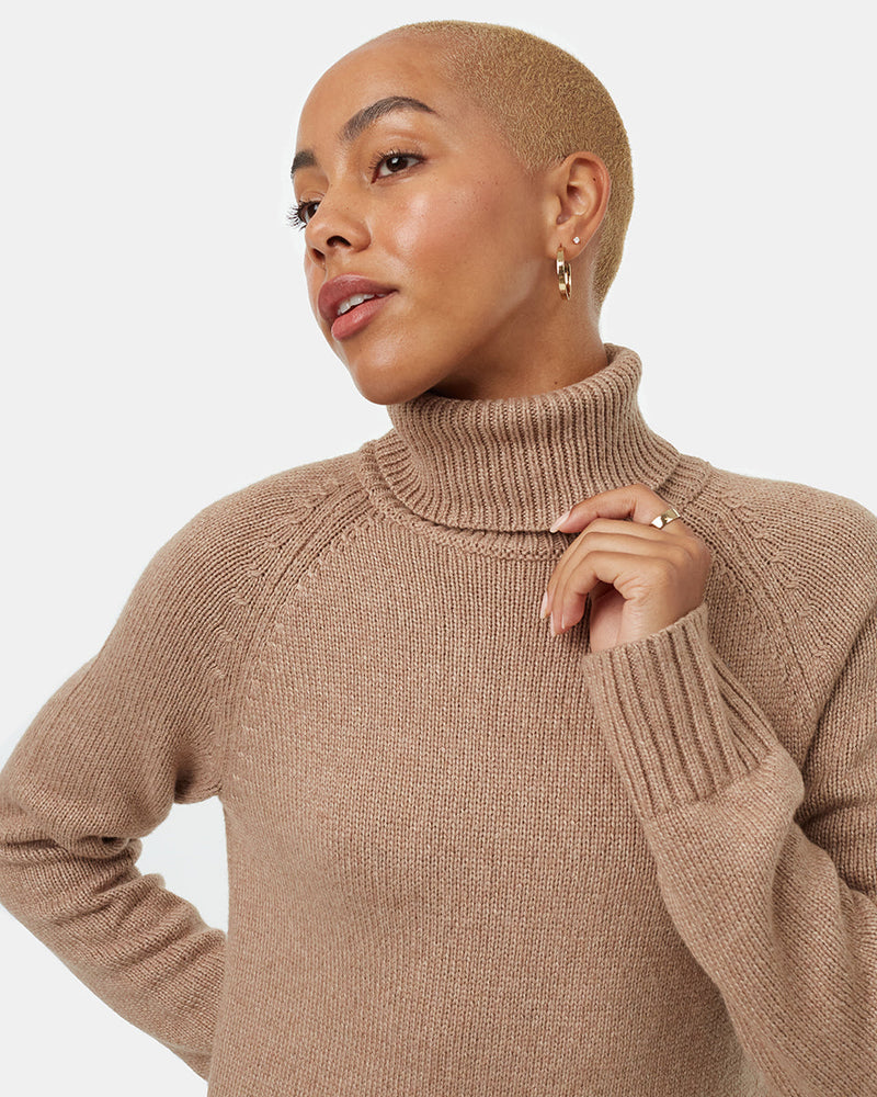 Womens Highline Turtleneck Dress | Recycled Polyester Womens Highline Turtleneck Dress | Recycled Polyester