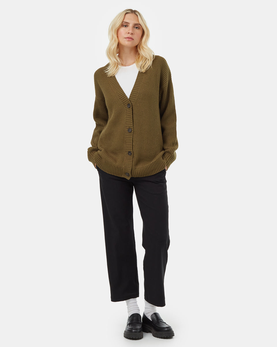 Womens Oversized Button Cardigan | Recycled Polyester