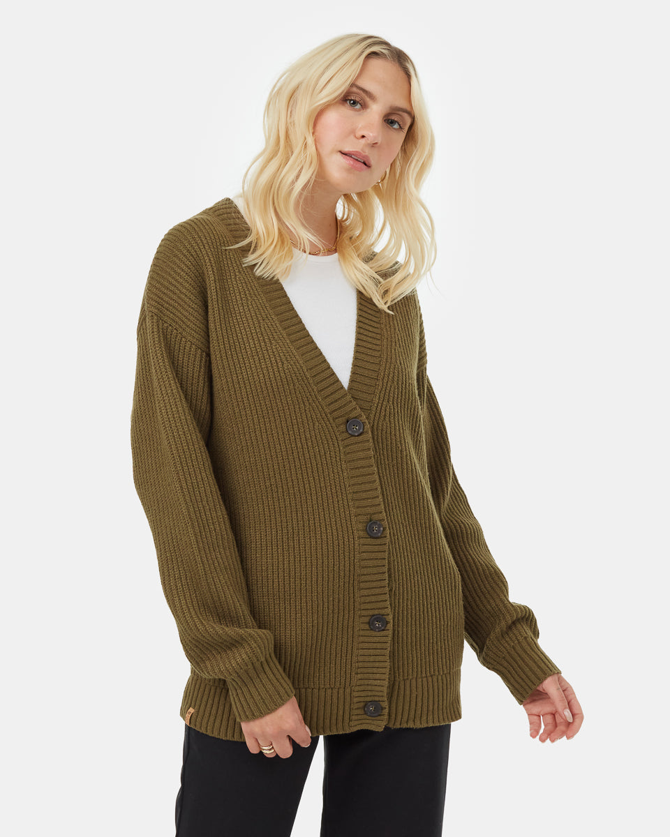 トップス ennoy BUTTON CARDIGAN M Womens Oversized Button Cardigan | Recycled Polyester