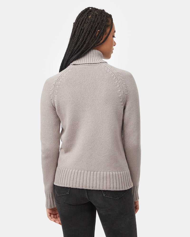 Women's Ribbed Wool Turtleneck